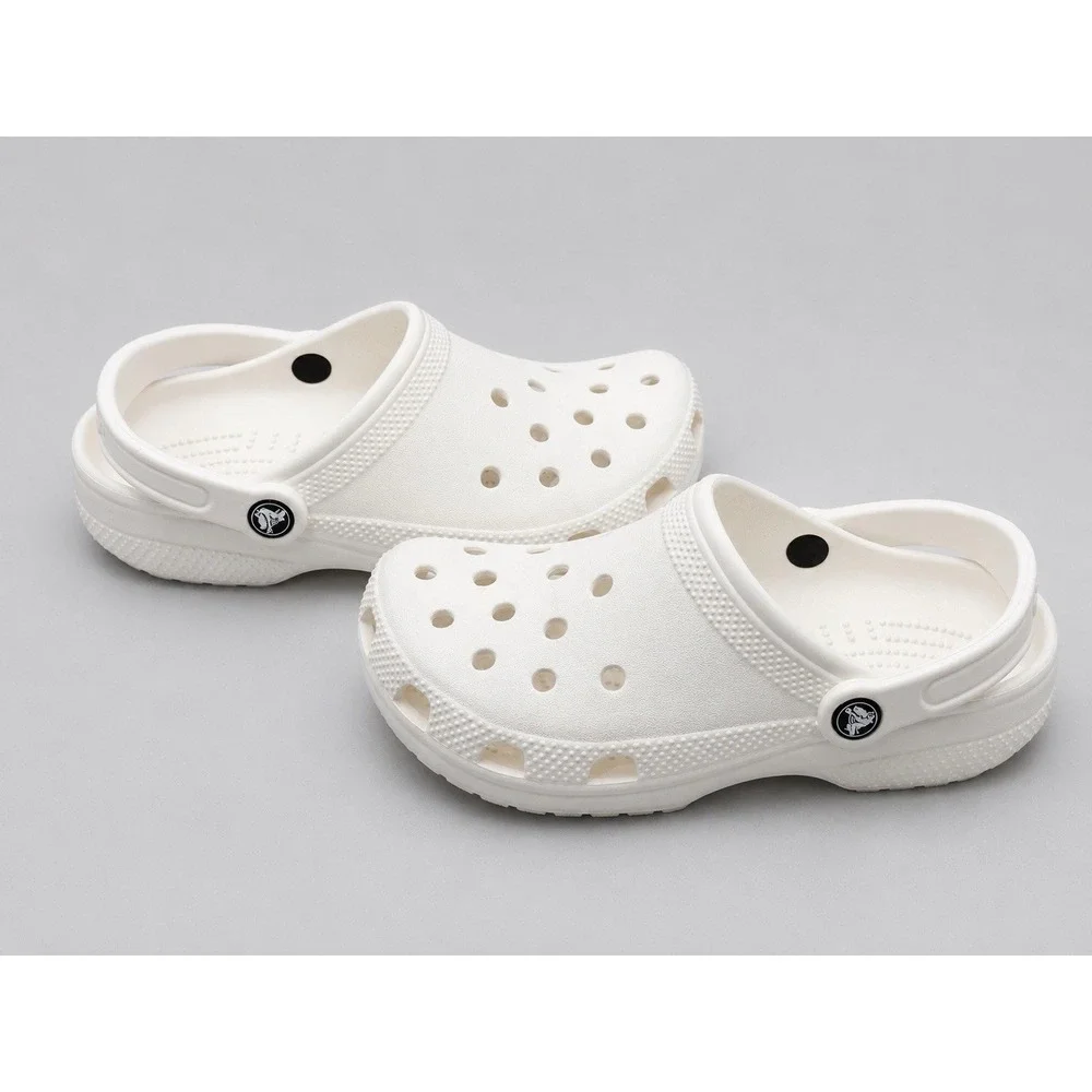 Crocs Classic Clog White Kids Youth J5 Slip On Comfort Casual ShoesOUTOFSTOCK